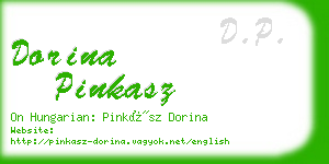 dorina pinkasz business card